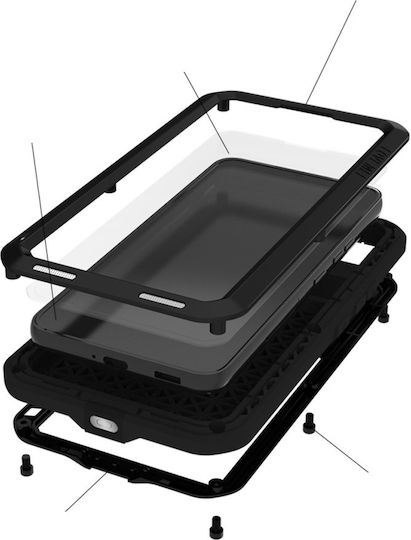 Love Mei Back Cover Metallic Black (Galaxy S22+)