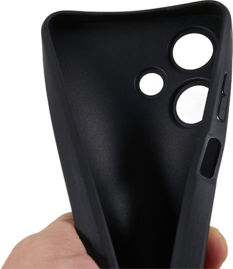 Infinix Umschlag Rückseite Silikon Schwarz (Infinix Hot 30I)
