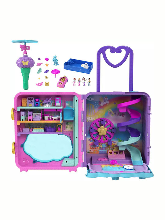 Polly Pocket: Pollyville Βαλιτσάκι Λούνα Παρκ Σετ Παιχνιδιού Mattel