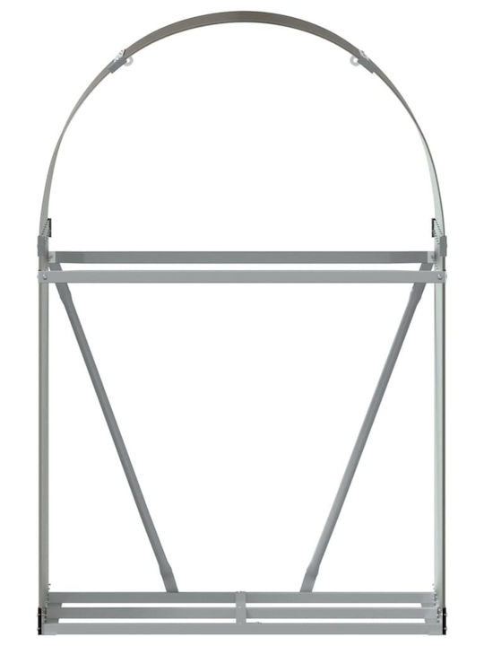 vidaXL Inox Ράφι Αποθήκευσης Ξύλων 80x45x120cm Καφέ