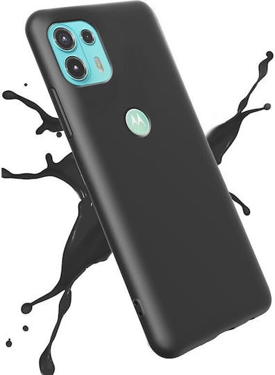 Erbord Umschlag Rückseite Silikon Schwarz (Edge 20 Lite)
