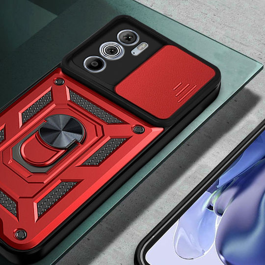 Erbord Back Cover Μεταλλικό Κόκκινο (Motorola Edge 30 Pro)