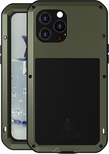 Love Mei Back Cover Μεταλλικό Πράσινο (iPhone 12 / 12 Pro)