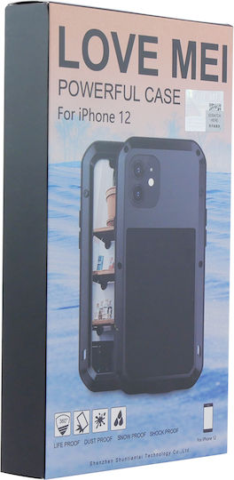 Love Mei Back Cover Μεταλλικό Κίτρινο (iPhone 12 / 12 Pro)