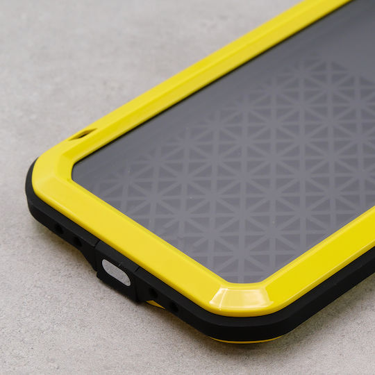 Love Mei Back Cover Μεταλλικό Κίτρινο (iPhone 12 / 12 Pro)
