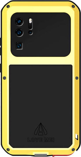 Love Mei Back Cover Μεταλλικό Κίτρινο (Huawei P30 Pro)