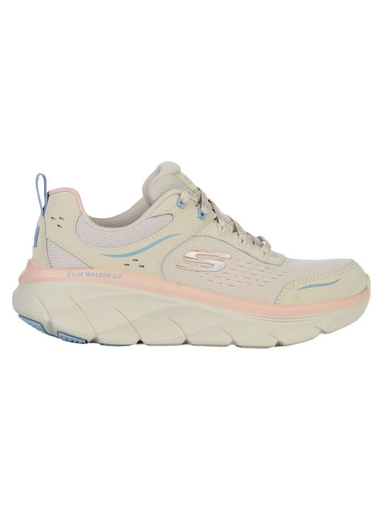 Skechers Dlux Walker 2.0 Damen Sneakers Beige