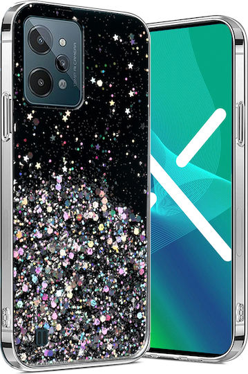 Erbord Umschlag Rückseite Kunststoff / Silikon Schwarz (Nokia C31Realme C31)