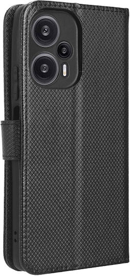 Smart Brieftasche Synthetisches Leder Schwarz (Poco F5 / Redmi Note 12 Turbo)