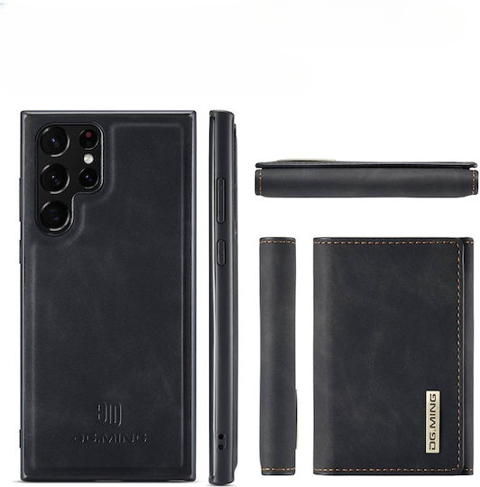 DG.MING Wallet Δερματίνης / Σιλικόνης / Πλαστικό Μαύρο (Galaxy S23 Ultra)