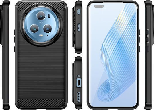 Honor Umschlag Rückseite Kunststoff / Silikon Schwarz (Realme 5 Pro)