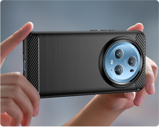 Honor Umschlag Rückseite Kunststoff / Silikon Schwarz (Realme 5 Pro)