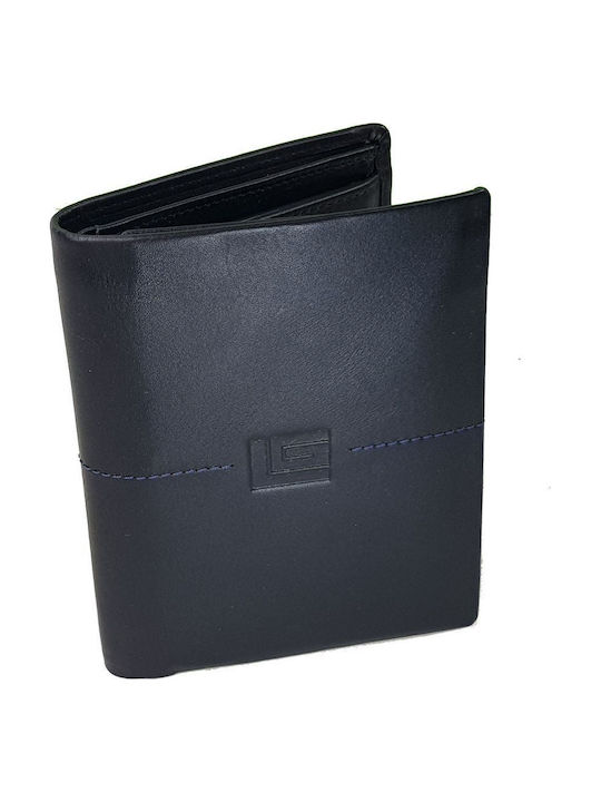 Leather Men's Wallet Coins with RFID Black