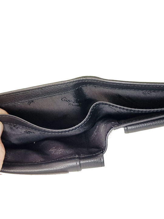 Δερμάτινο Ανδρικό Πορτοφόλι Κερμάτων με RFID Μαύρο