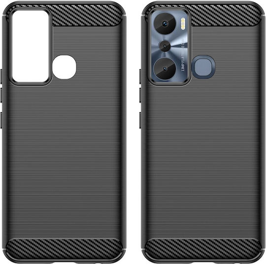 Infinix Back Cover Plastic / Silicon Negru (Infinix Hot 20i, Carbon)