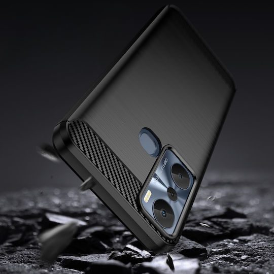 Infinix Back Cover Plastic / Silicon Negru (Infinix Hot 20i, Carbon)