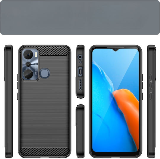 Infinix Back Cover Plastic / Silicon Negru (Infinix Hot 20i, Carbon)