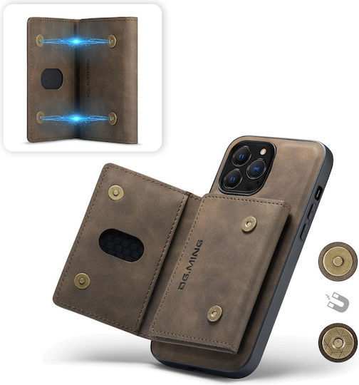 DG.MING Wallet Δερματίνης / Σιλικόνης / Πλαστικό Καφέ (iPhone 14 ProXiaomi 14 Pro)