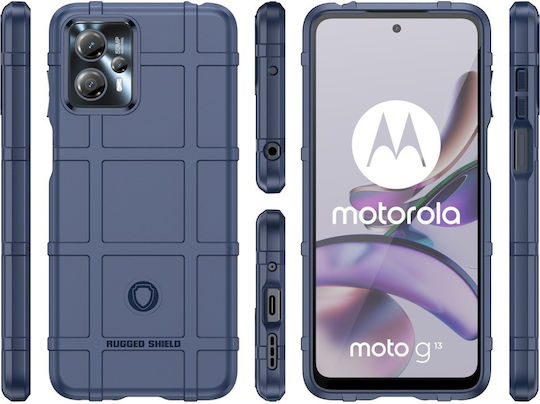 Shield Back Cover Silicone Blue (Moto G13)