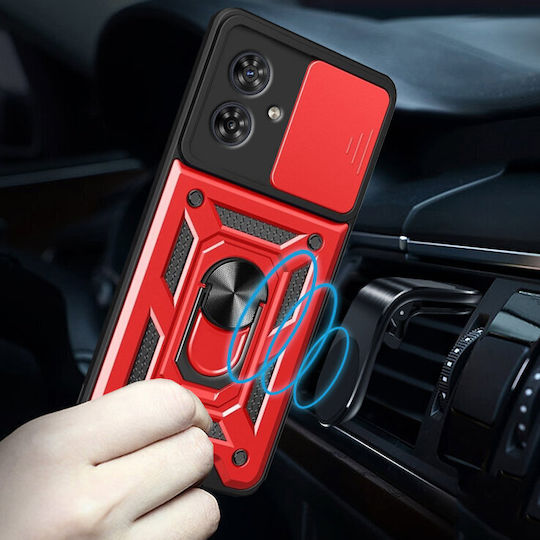 Motorola Back Cover Μεταλλικό Κόκκινο (Motorola Moto G54 5G)