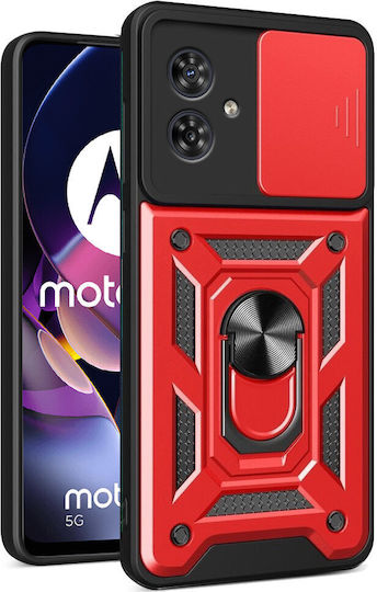 Motorola Back Cover Μεταλλικό Κόκκινο (Motorola Moto G54 5G)