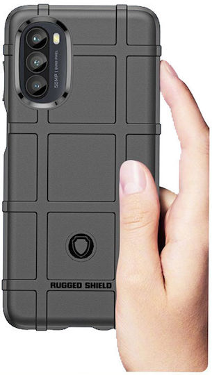 Erbord Задна корица Силикон Черен (Moto G52)