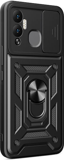Infinix Back Cover Μεταλλικό Μαύρο (Infinix Hot 12 Play 4G)