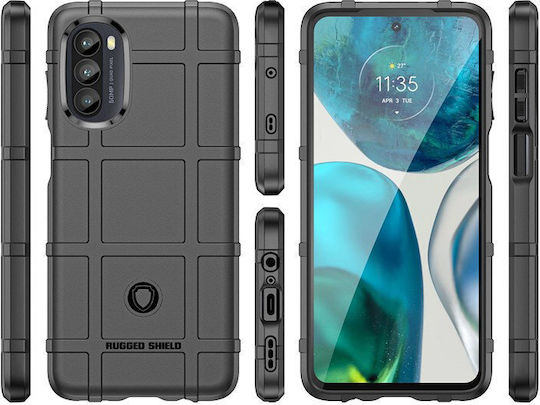Erbord Задна корица Силикон Черен (Moto G52)