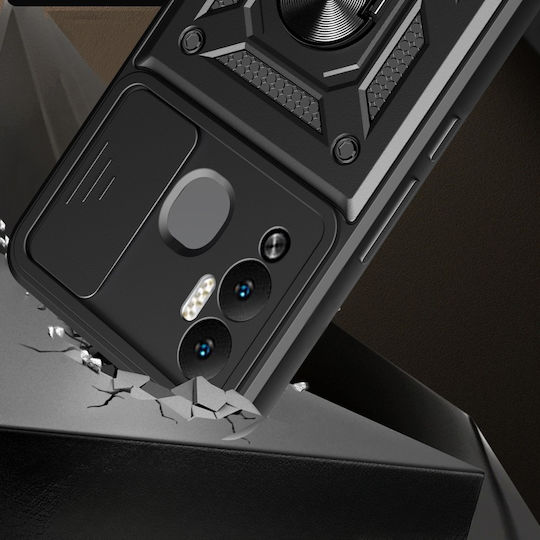 Infinix Back Cover Μεταλλικό Μαύρο (Infinix Hot 12 Play 4G)