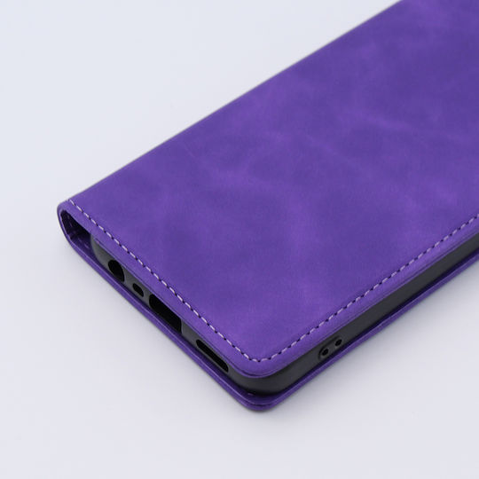 Erbord Wallet Piele artificială / Plastic / Silicon Violet (Oppo A78 4G)