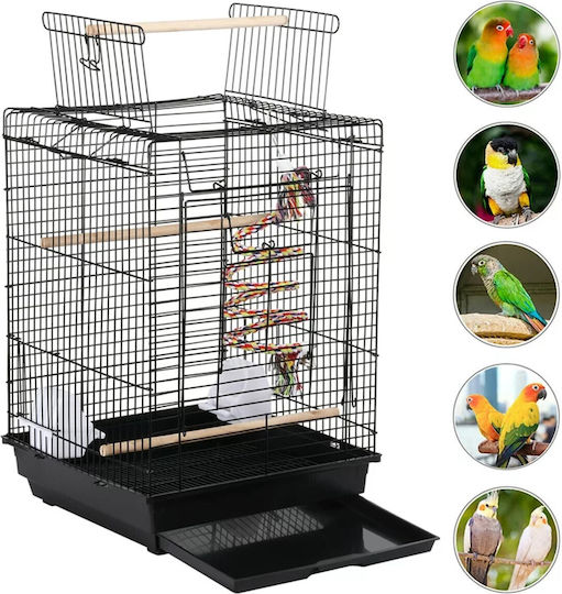Birds Cage Black Kingkong 40x40x79cm Black