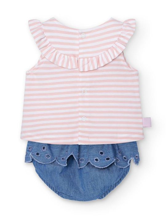 Boboli Kinder Set mit Shorts Sommer 2Stück Jean