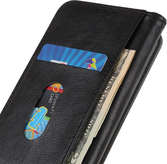 Samsung Wallet Leather / Silicone Black (Samsung Galaxy A55 5G)