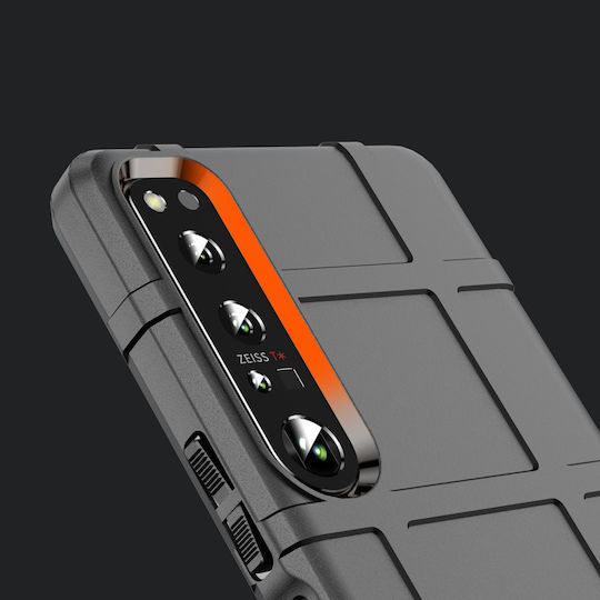 Shield Задна корица Силикон Черен (Xperia 1 IV)