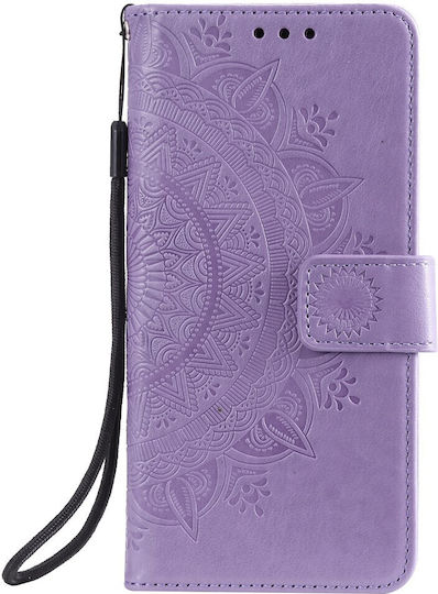 Erbord Book Piele artificială / Plastic / Silicon Violet (Oppo Reno6)