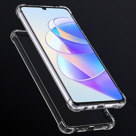 Erbord Umschlag Rückseite Silikon Transparent (Honor X7a)