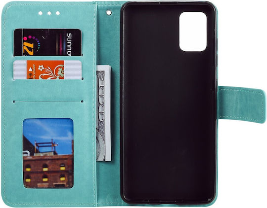 Erbord Book Synthetic Leather / Plastic / Silicone Green (Oppo Reno6)