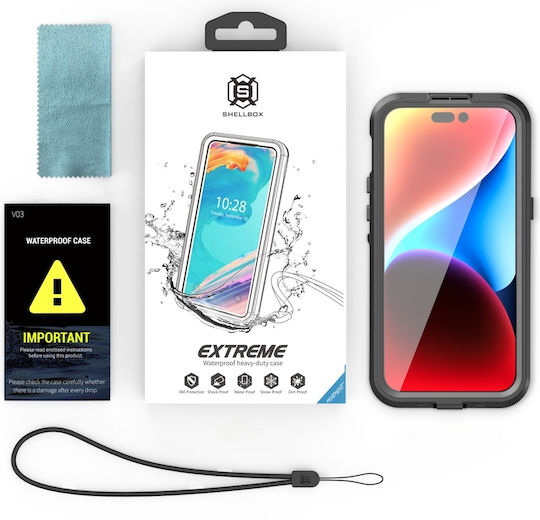 Shellbox Back Cover 2mm Αδιάβροχο Μαύρο (iPhone 15 Pro Max)