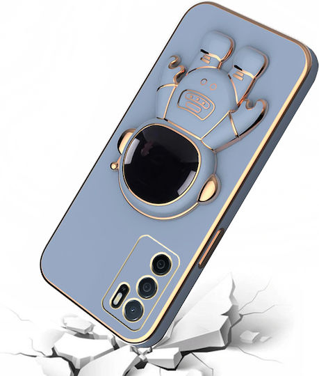 Oppo Astronaut Umschlag Rückseite Silikon Blau (Oppo A16)