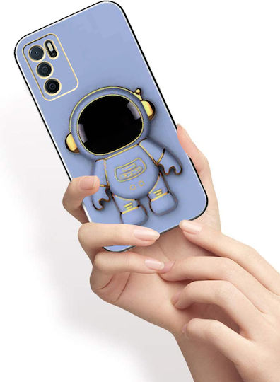 Oppo Astronaut Umschlag Rückseite Silikon Blau (Oppo A16)