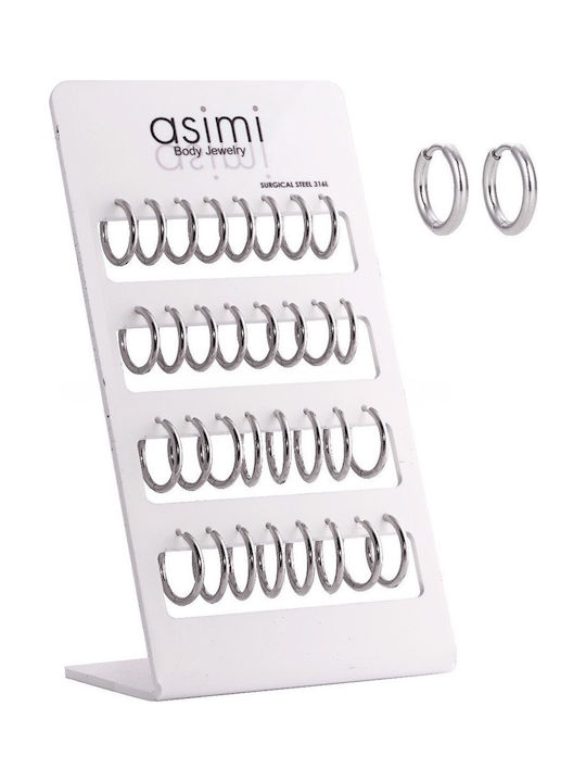 Asimi Body Piercing Earrings Hoops made of Steel