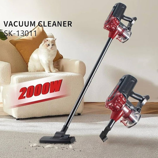 Sokany Elektrisch 2-in-1 Staubsauger Stick & Handgerät 200W Schwarz SK-13011