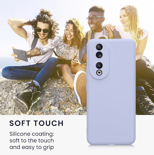 KWmobile Cadru Cameră Back Cover Silicon 1.3mm Lila (Honor 90 - OEM)