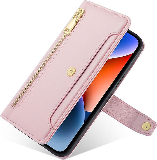 Motorola Wallet Piele artificială Roz (Motorola Moto G54 5G)