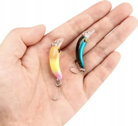 Momeală Artificială Peștișor (Minnow) 4cm 1.5g Gri