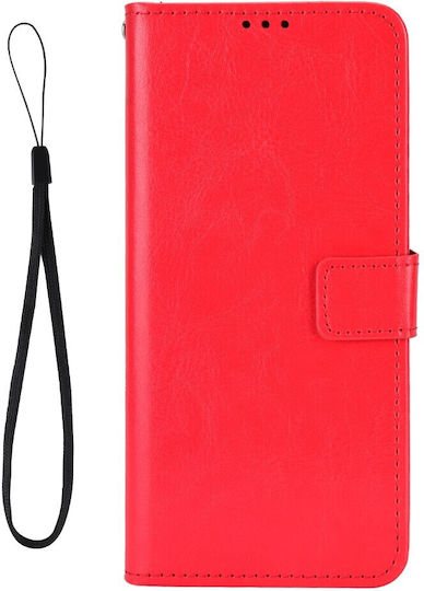 Crazy Horse Wallet Δερματίνης / Πλαστικό / Σιλικόνης Κόκκινο (Huawei Nova 11 Pro)