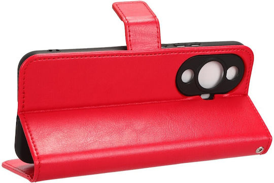 Crazy Horse Wallet Δερματίνης / Πλαστικό / Σιλικόνης Κόκκινο (Huawei Nova 11 Pro)