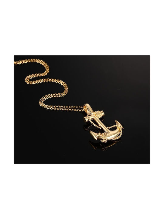 Necklace Anchor from Gold Plated Steel