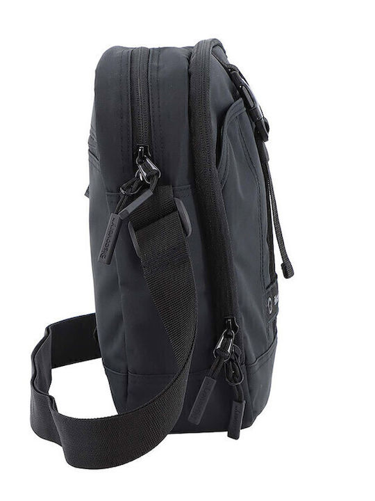 Herren Schulter / Crossbody Tasche Schwarz