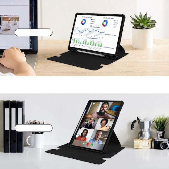 Flip Cover cu Tastatură în Engleză SUA Neagră (Samsung Galaxy Tab S9 FE+ Plus)